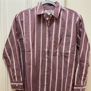 NWT Madewell Poplin Oversized Shirt - XS